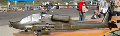 Fusoliera elicottero modello apache - dettaglio 5