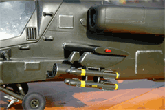 Fusoliera elicottero modello apache - dettaglio 6
